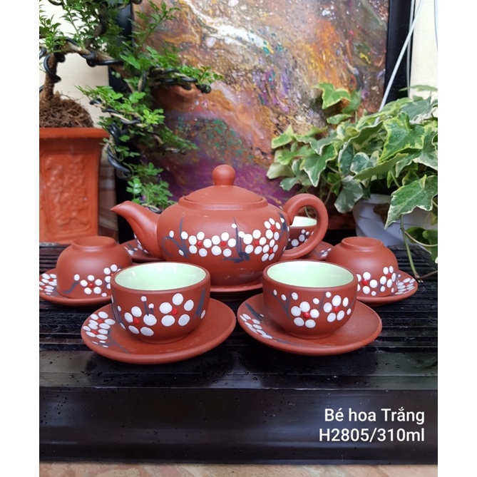 Ấm chén Tử sa Bát Tràng-đất nung đỏ,giá nhà lò chuẩn 100% nhà làm