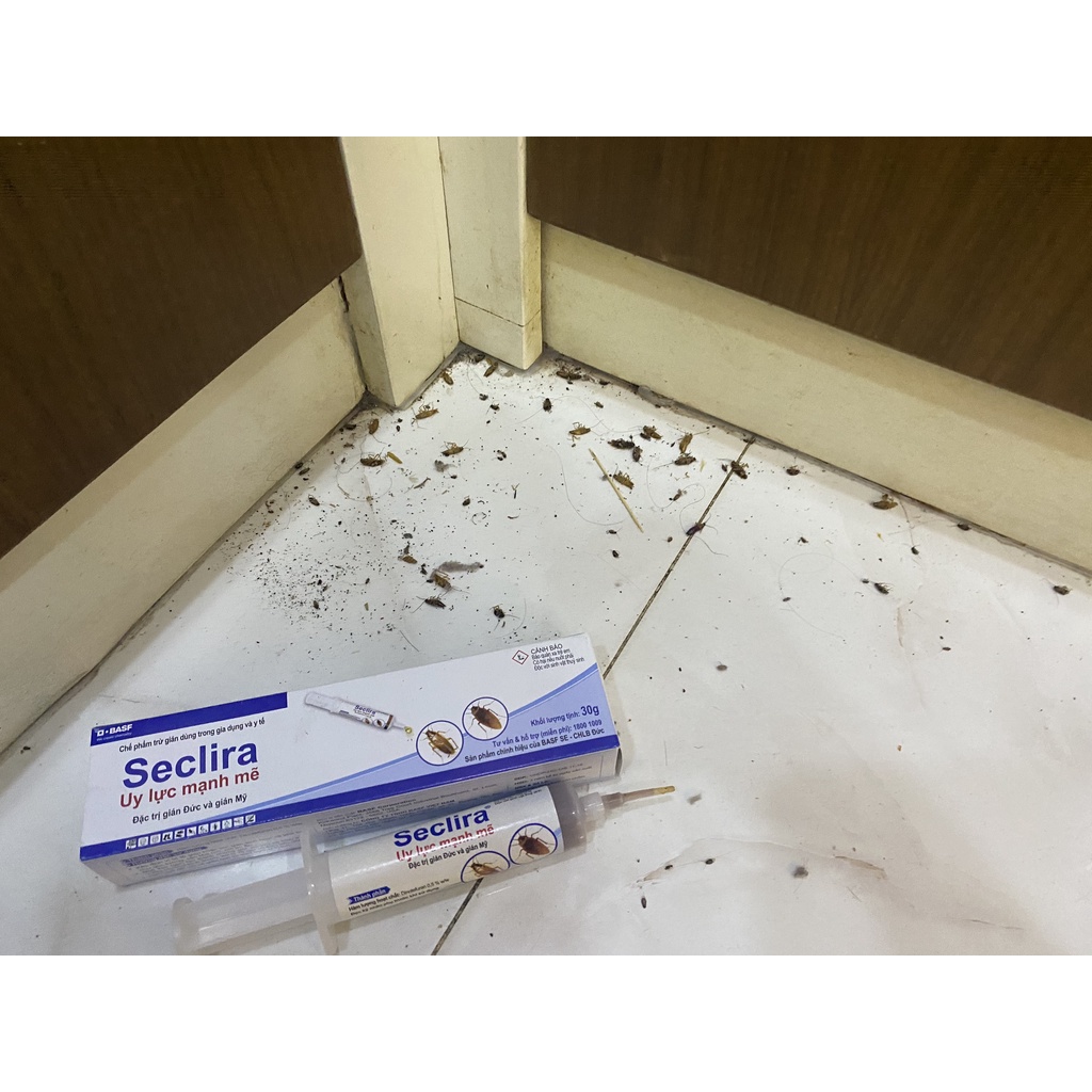 Thuốc diệt Gián đức Seclira dạng gel 35gr, sản phẩm chính hãng của BASF - CHLB Đức trừ gián tận gốc