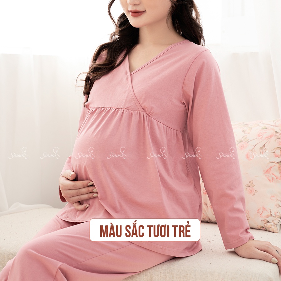 Đồ Bầu Sau Sinh 2022 Chất Liệu Cotton Co Giãn Thoải Mái SMOM Mã SM26