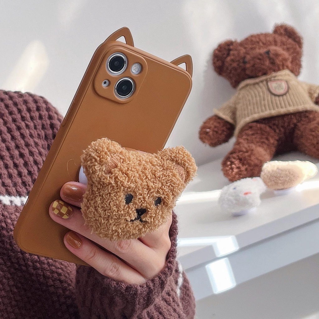 Giá đỡ điện thoại dạng cầm tay họa tiết hoạt hình dễ thương