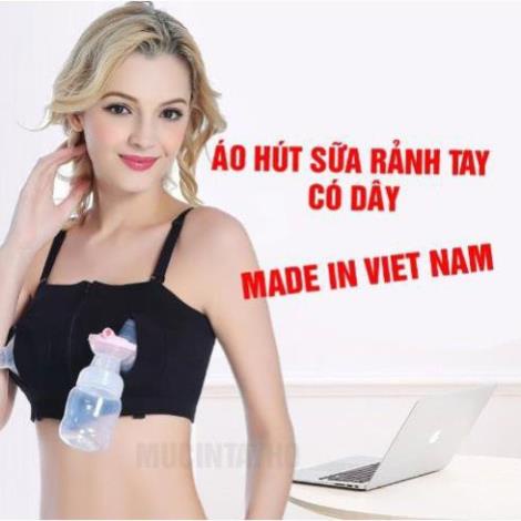 Áo hút sữa rảnh tay có dây cotton hàng Việt Nam
