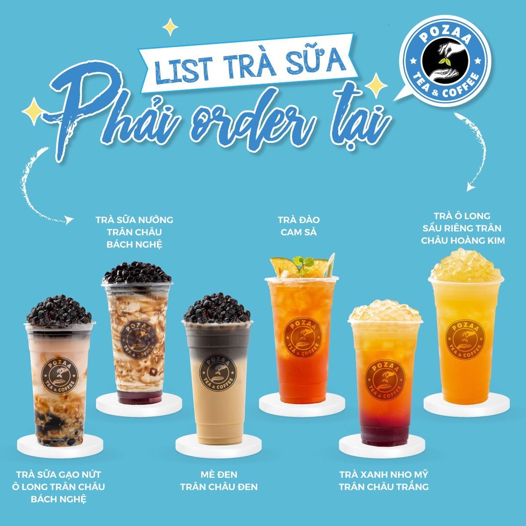 Trà sữa Pozaa Tea trị giá 30.000đ