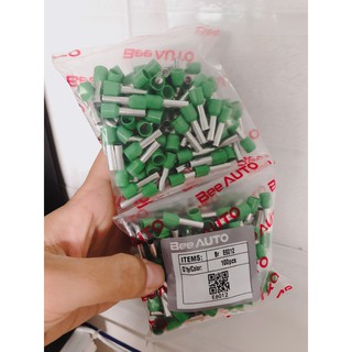 Bộ 100 đầu Cos Pin rỗng E6012 Green