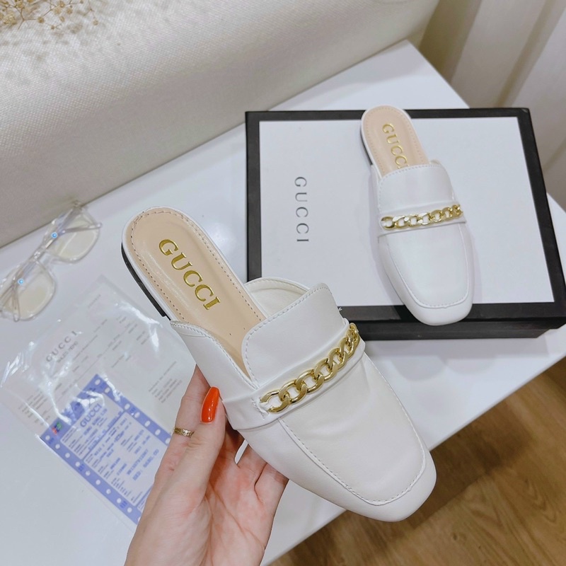 BEESHOES - GIÀY SỤC NỮ MŨI VUÔNG DA MỀM ÊM CHÂN DỄ ĐI - GIÀY SỤC NỮ THỜI TRANG ĐẾ BỆT 210904