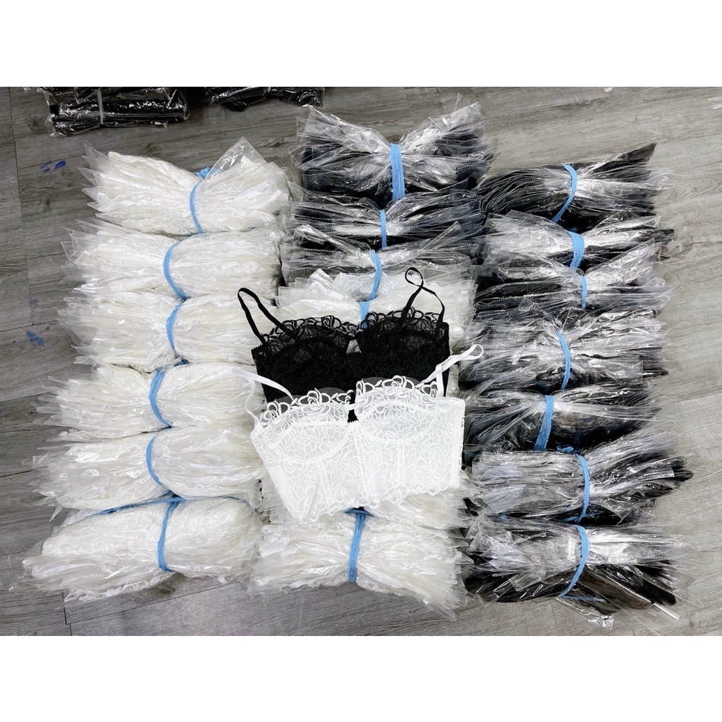 ÁO LÓT NỮ - ÁO HAI DÂY ÁO BRA REN CROPTOP THÊU 2 DÂY LÓT LƯỚI GỌNG SEXY QUYẾN RŨ BRALETTE CHẤT ĐẸP