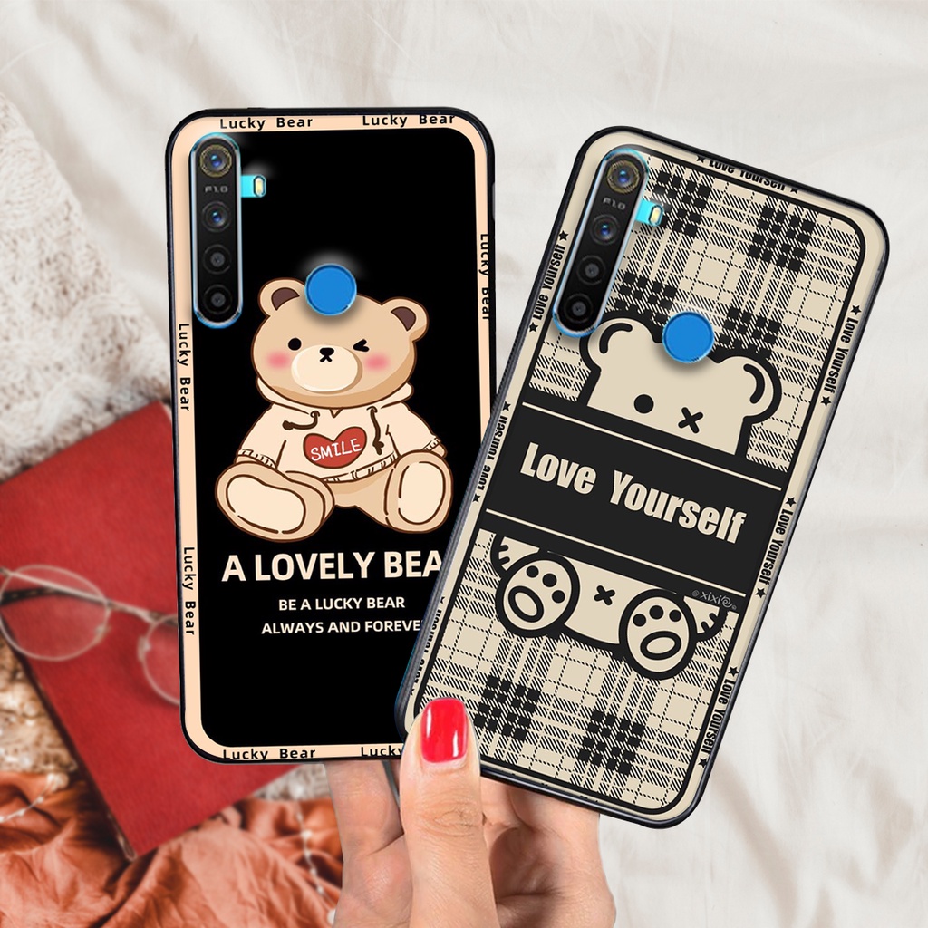 Ốp lưng Realme 5 / REALME 5I / Realme Q / REALME 5 Pro / REALME C3 in hình cute, mẫu chú gấu siêu đẹp- GIÁ RẺ