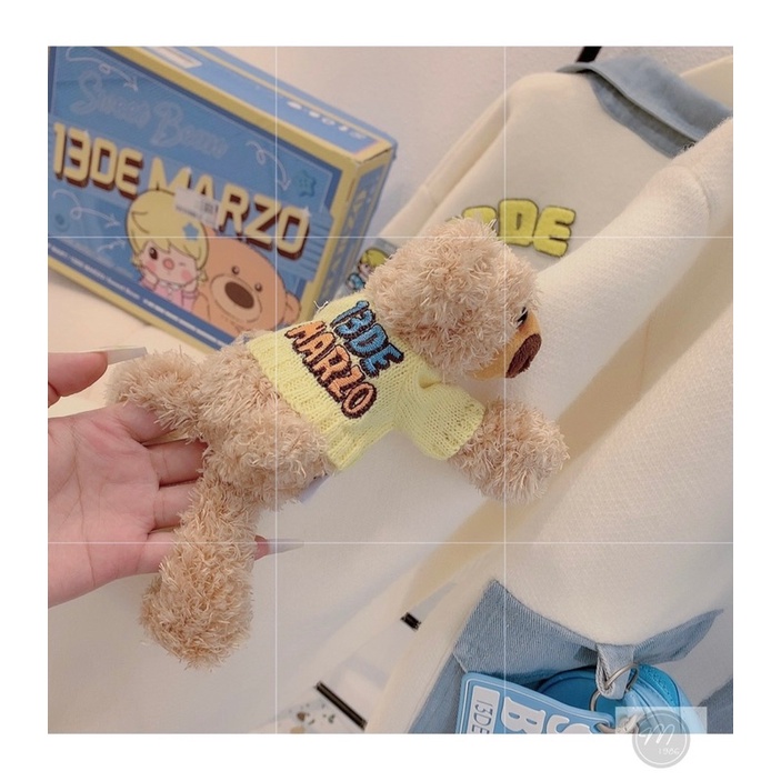 Khoác len gấu siêu xinh