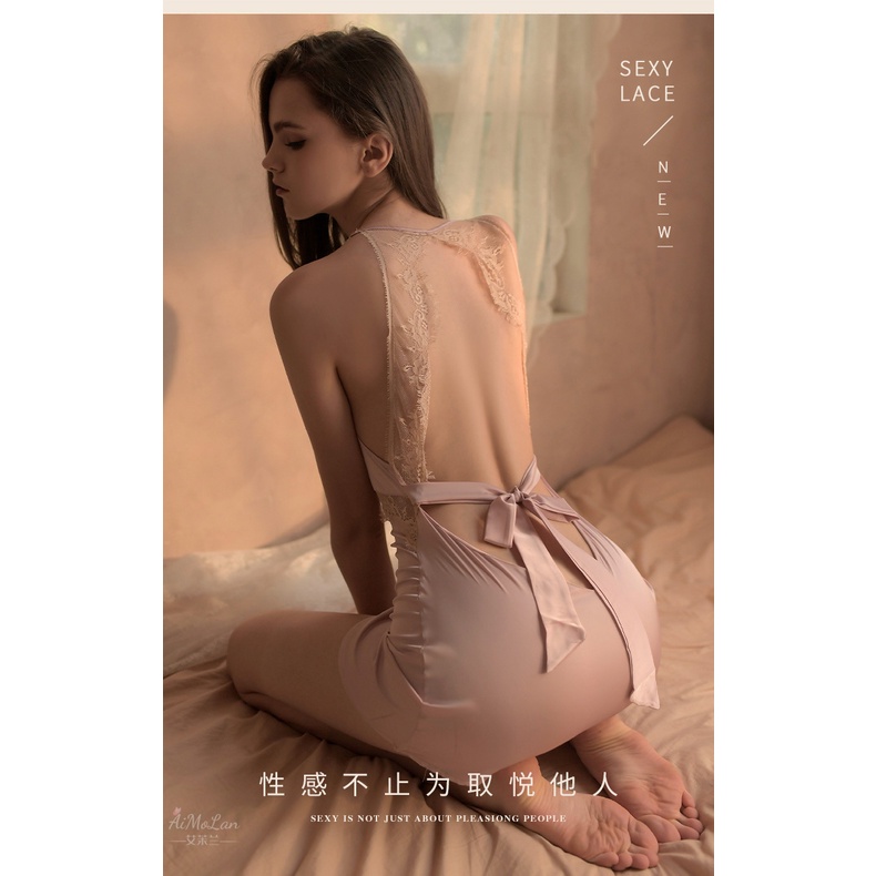 (M.106) Váy ngủ sexy lụa cao cấp Đầm mặc nhà gợi cảm quyến rũ