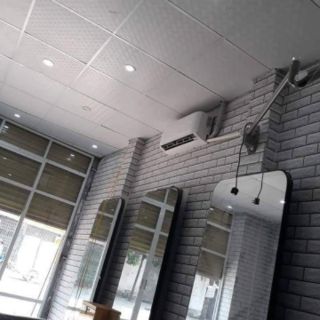 Cuộn 10m giấy dán tường gạch trắng