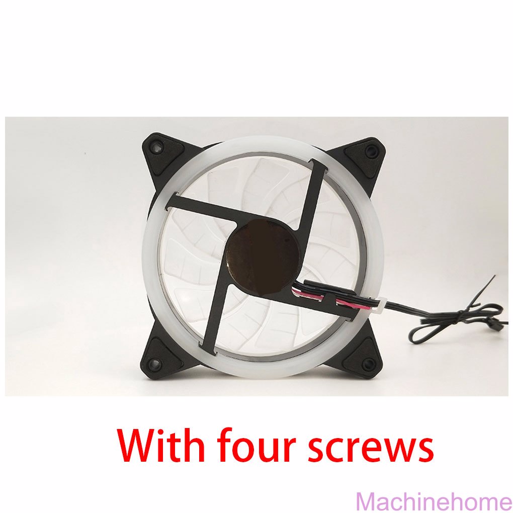 MC-12CM LED RGB Lights PC Computer Fan Anti-Vibration Rubber Heatsink Cooler CPU Cooling Fan