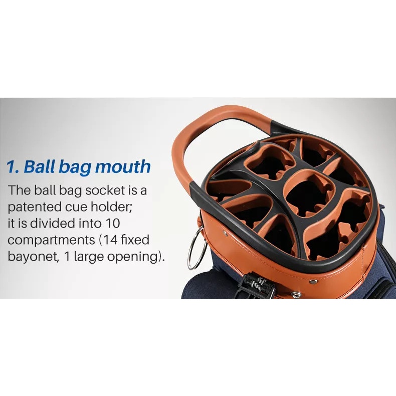 TÚI GẬY GOLF FULLSET NẮP CỨNG, BÁNH XE KÉO, KHOÁ BẢO MẬT - PGM QB040