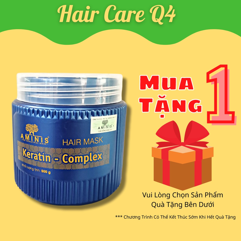 Hấp Dầu Ủ Tóc Phục Hồi AMINIS KERATIN COMPLEX 500g CHÍNH HÃNG - Hair Care Q4