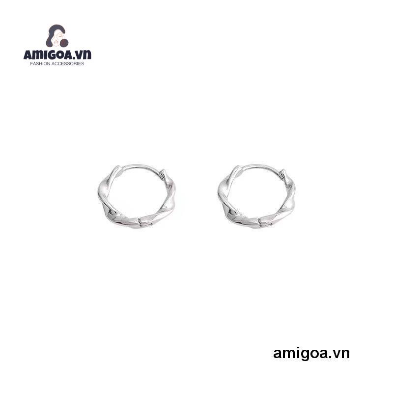 ✨✨Khuyên tai dạng vòng xoắn đơn giản phong cách retro Hàn Quốc thời trang cho nữ