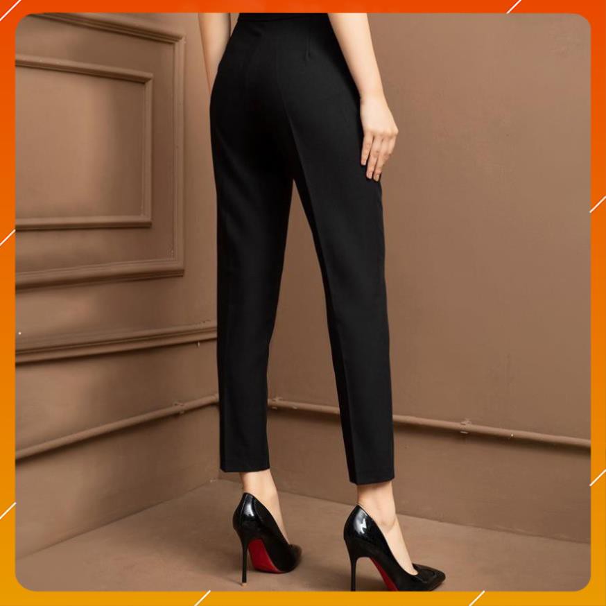 Quần tây nữ lưng cao [HÀNG THIẾT KẾ] Quần tây nữ công sở khoá sườn, Chất vải tuyết mưa mềm mịn lên dáng cực xinh | BigBuy360 - bigbuy360.vn