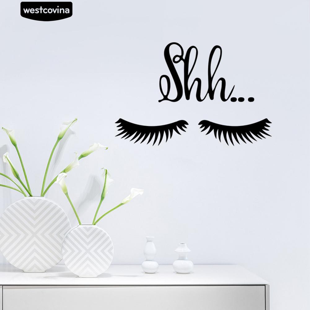 Sticker dán tường hình lông mi