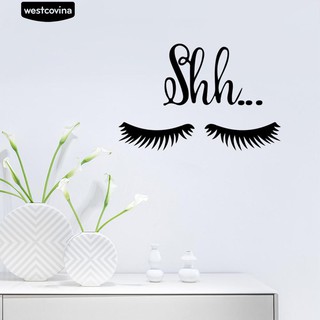 Sticker dán tường hình lông mi