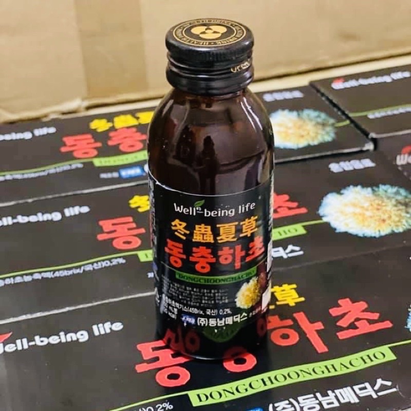 Nước Đông Trùng Hạ Thảo Hàn Quốc, Hộp 10 Chai x 100ml