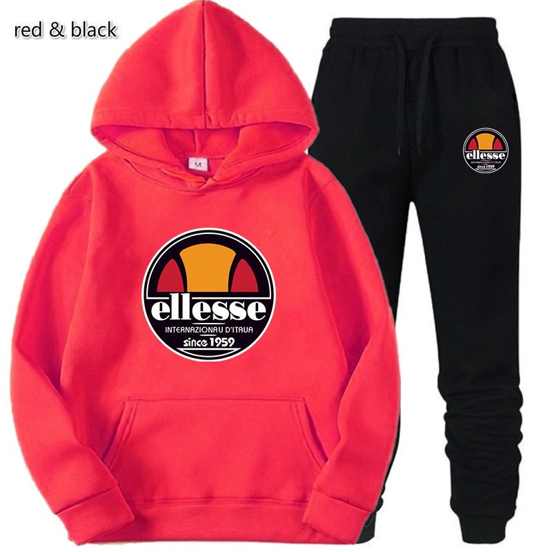 Set Áo Nỉ Dài Tay Có Mũ + Quần Dài Thể Thao Thời Trang Nam Nữ | BigBuy360 - bigbuy360.vn