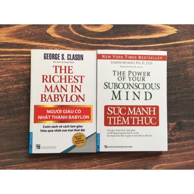 Combo Sách Người giàu có nhất thành Babylon và Sức mạnh tiềm thức Tặng Bookmark Danh Ngôn | BigBuy360 - bigbuy360.vn