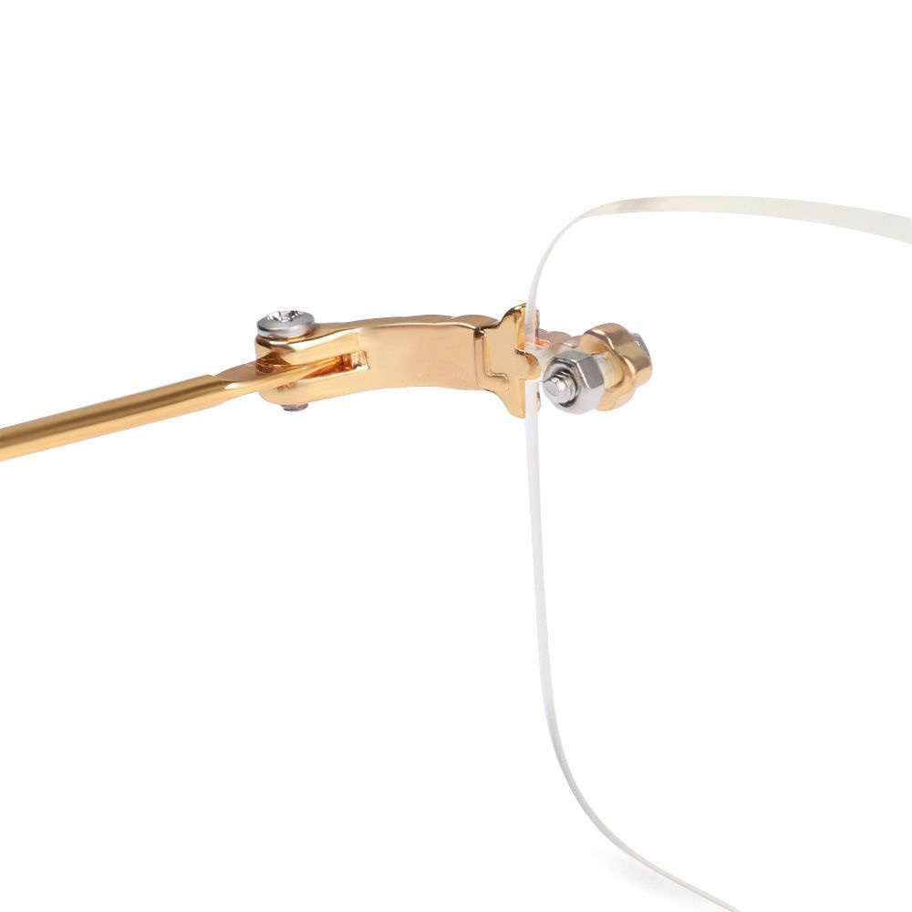 Mắt Kính Đọc Sách Gọng Kim Loại Siêu Nhẹ Chống Tia UV Cao Cấp