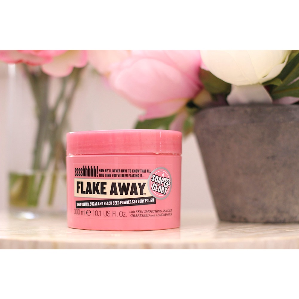 [mẫu mới] Tẩy da chết toàn thân Soap &amp; Glory Flake Away Body Polish Scrub (Bill Anh) 300ml