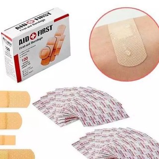  Hộp dán vết thương 100 miếng phù hợp với mọi lứa tuổi- Băng keo cá nhân tiện loi băng dính băng gạc y tế 100 miếng 