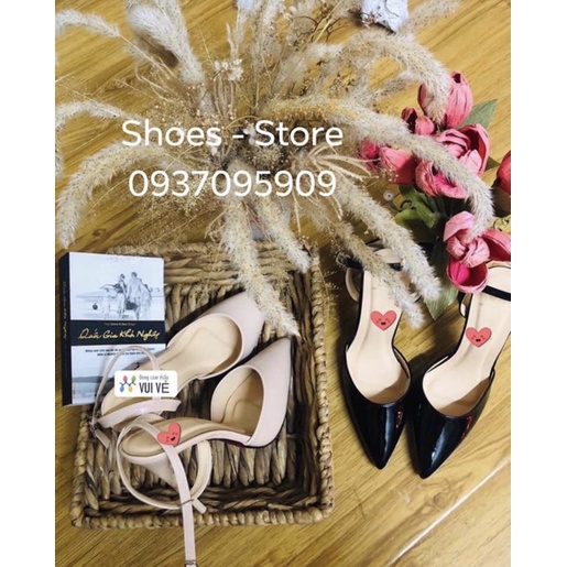 . Giày Cao Gót Quai Hậu 11P - VNXK Cao Cấp - Sang Chảnh quý Phái - Full Size 35-39 ;'