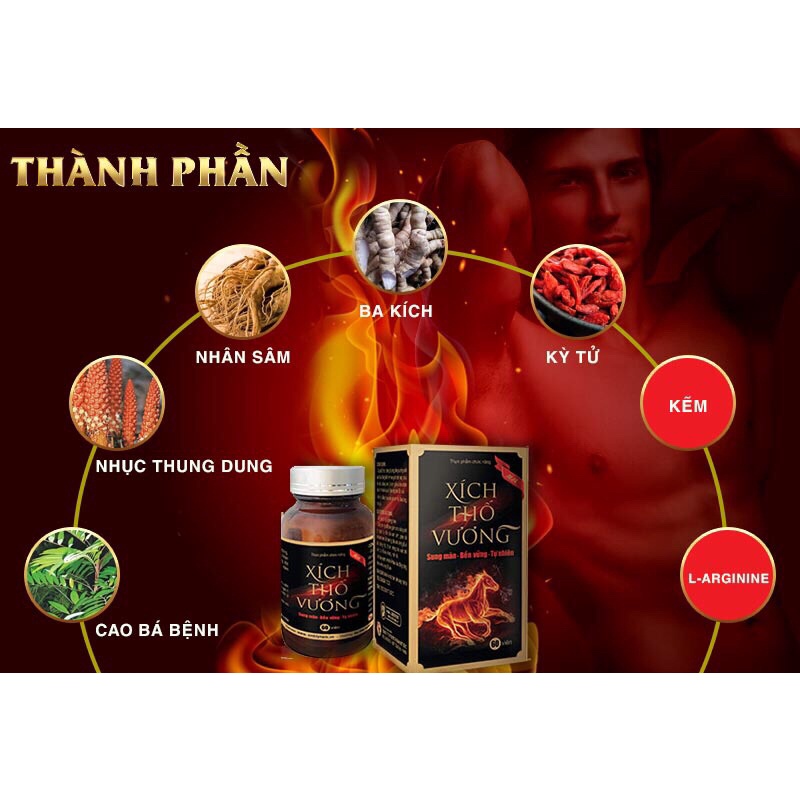 XÍCH THỐ VƯƠNG  Viên uống tăng cường sinh lý Nam