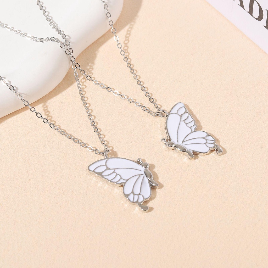 Bộ 2 Vòng cổ Hình Bướm Phong Cách Hàn Quốc Cho Bạn Thân