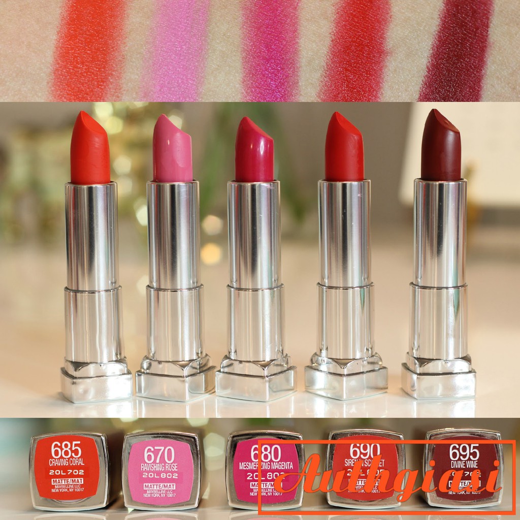 Son thỏi Maybelline Creamy Matte Lipstick vừa lì vừa dưỡng | BigBuy360 - bigbuy360.vn