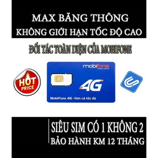 Sim 4g VBP51 MOBI MAX 4G 12 THÁNG