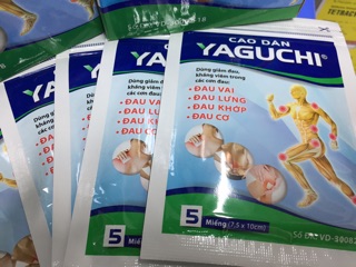 (5 gói* 5 miếng) Cao dán giảm đau thảo dược YAGUCHI
