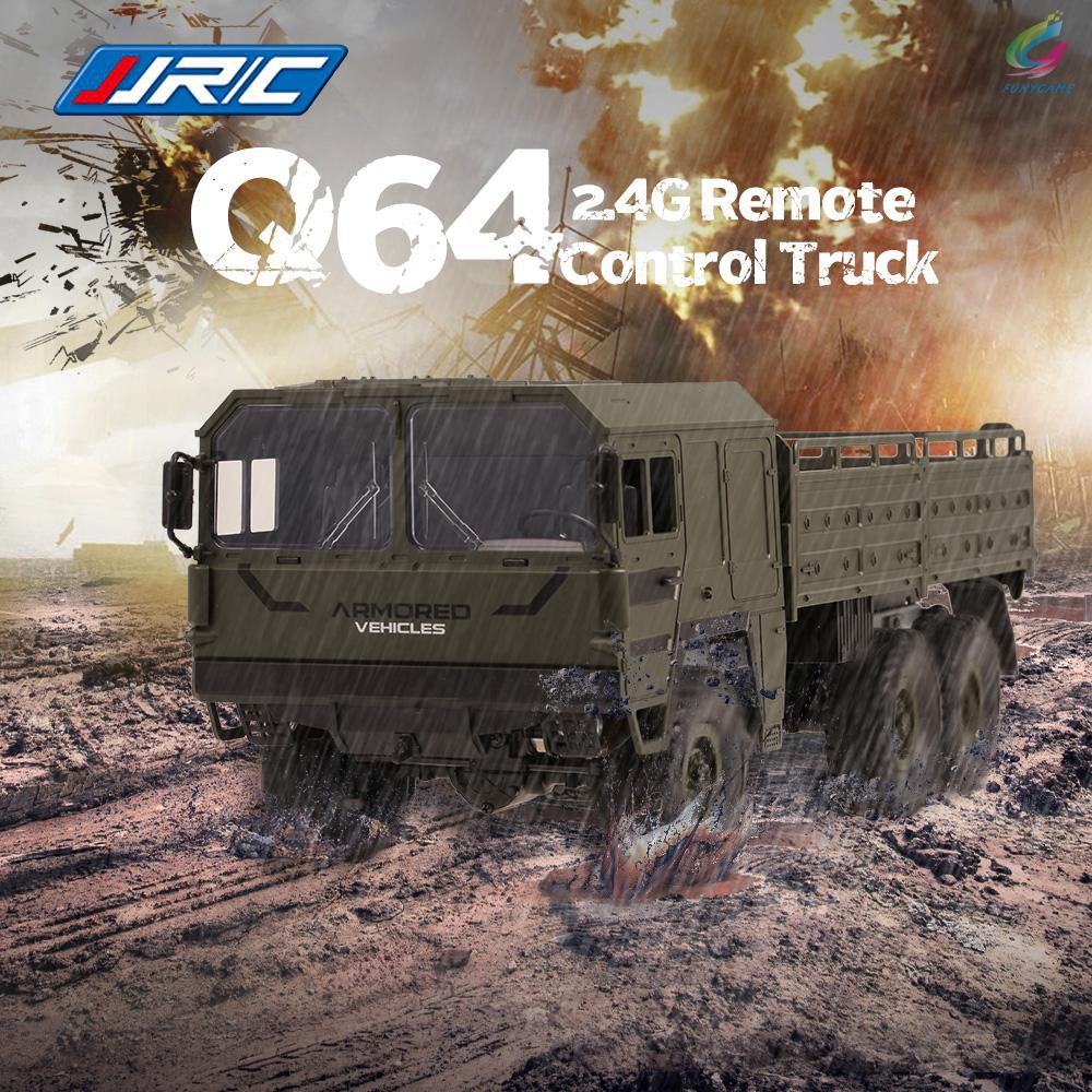 RC RC RC Bộ Xe Tải Đồ Chơi Điều Khiển Từ Xa Jjr / C Q64 1: 16 2.4g 6wd Kèm Phụ Kiện