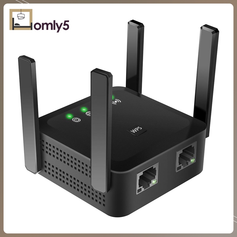 Thiết Bị Khuếch Đại Tín Hiệu Wifi 1200mbps 2.4 + 5ghz Màu Đen | BigBuy360 - bigbuy360.vn