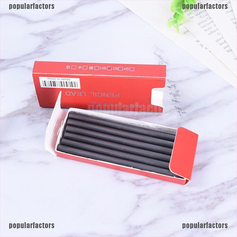 Hộp 6 ruột bút chì thay thế 5.6mm HB 2B 4B 6B 8B