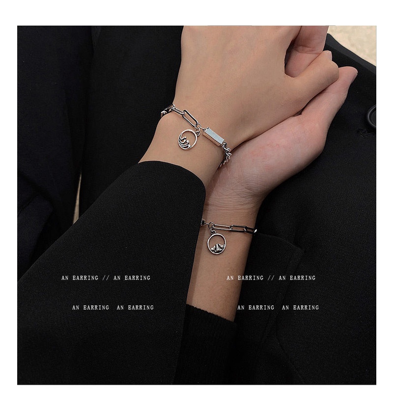 Vòng tay đôi nam nữ Shanmeng Vòng Đeo Tay Cặp Thiết Kế Nhỏ Nhắn Quà Tặng Ngày Lễ Tình Nhân Cho Nam Và Nữ