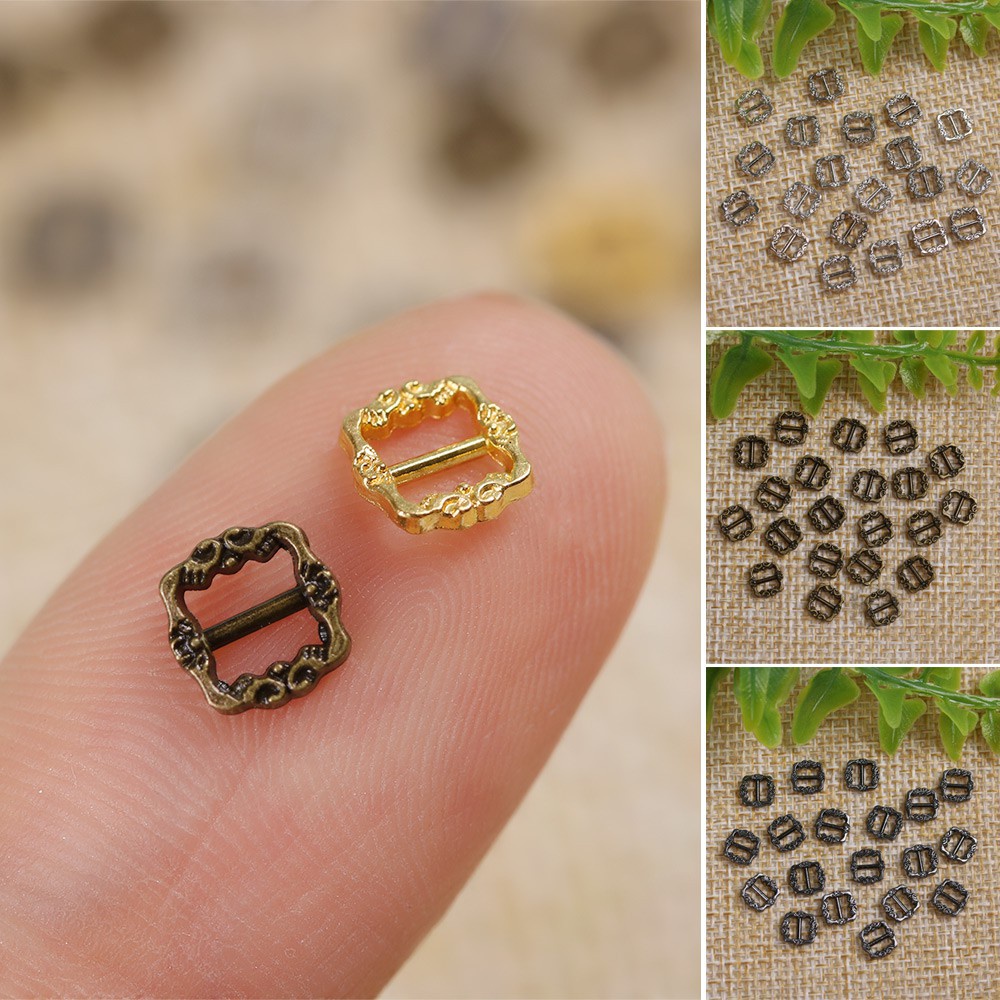 Set 20 / 40 Nút Khóa Ba Mặt Mini 3.5mm / 9mm Chất Lượng Cao Cho Túi Xách / Búp Bê Diy