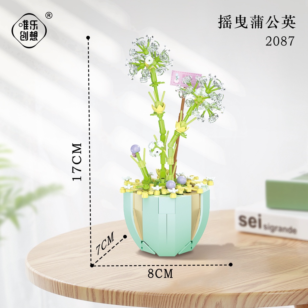 Đồ Chơi Lắp Ráp Hình Bông Hoa 2080-2089