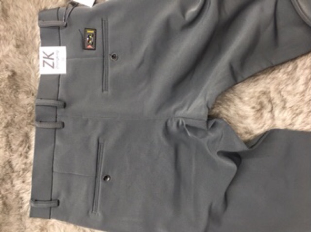 Quần Tây Âu Màu Xám Khói Ống Côn Vải Giản | BigBuy360 - bigbuy360.vn