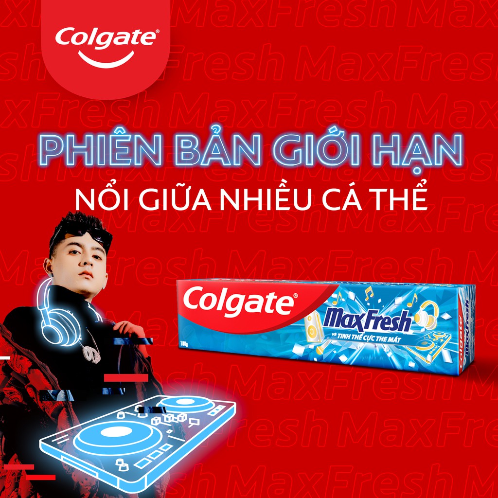 [Mã FMCGCO5 giảm 8% đơn 250K] Bộ 2 Kem đánh răng Colgate Maxfresh GenZ 180g và Bàn chải Cushion Clean phiên bản giới hạn