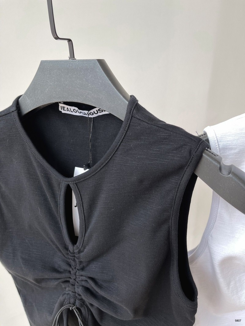 Áo tanktop, áo niche cropped có dây rút ở ngực Jealous product 5807