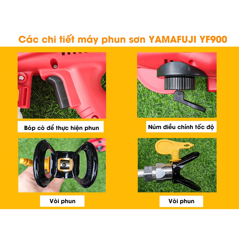 Máy phun sơn chạy điện Yamafuji YF900 (Đa năng)