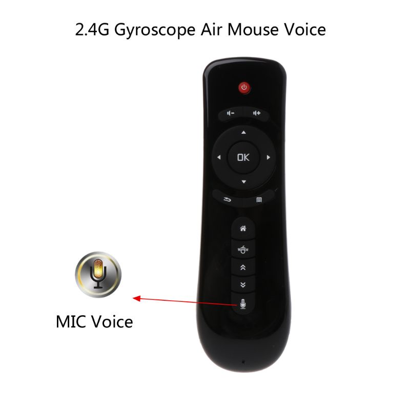 Điều Khiển Từ Xa T2 Không Dây Thông Minh 2.4G Chống Rung Cho TV