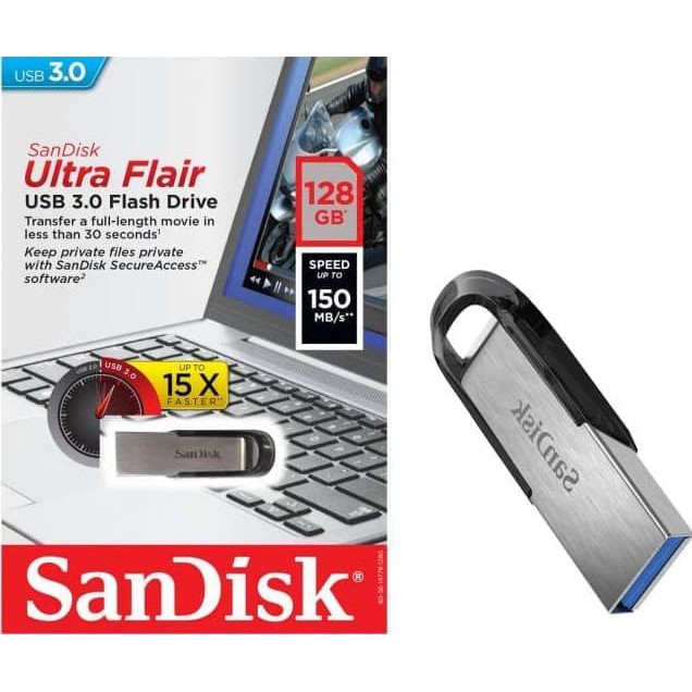 Thẻ Nhớ Sandisk 128gb Ultra Flair Cz73 Usb 3.0 Lên Đến 150mbs 128gb