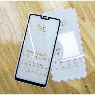 Kính cường lực 5d xiaomi mi8 lite full keo full màn