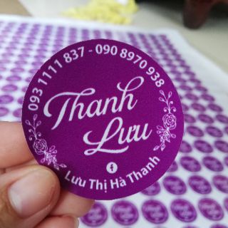 In tem nhãn đẹp