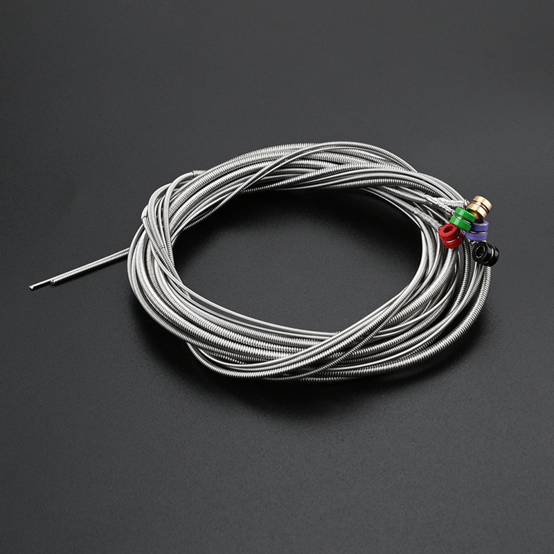 Bộ dây thép không gỉ 5 chiếc với đầu bóng màu cho các bộ phận thay thế Guitar Bass điện 5 dây