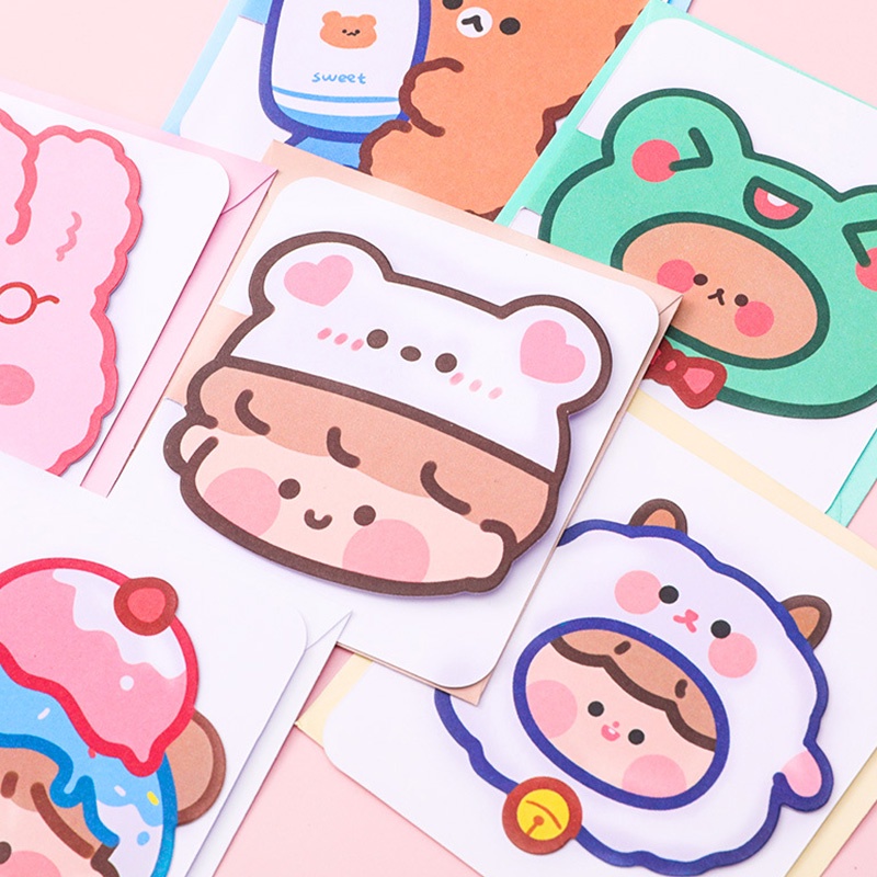 Thiệp chúc mừng sinh nhật hình hoạt hình dễ thương