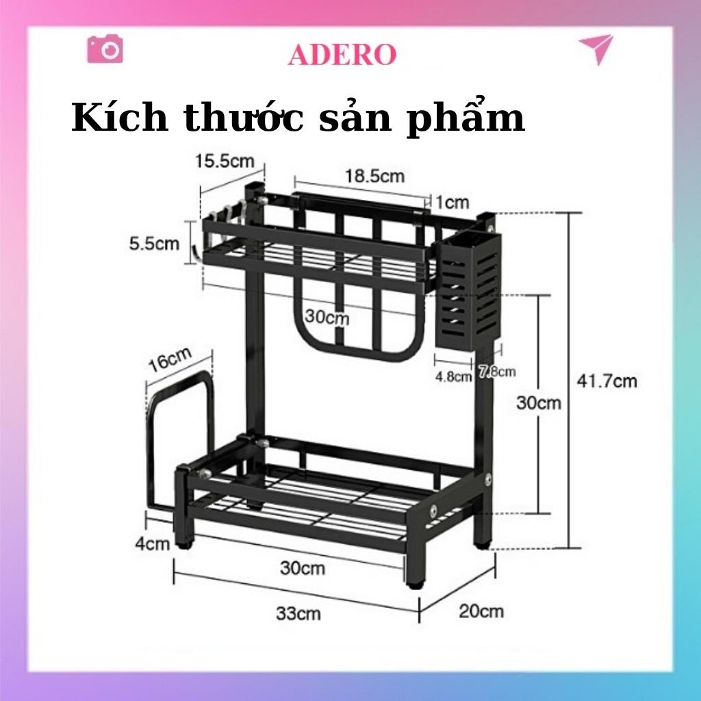 Kệ để đồ nhà bếp ADERO kệ nhà bếp đựng gia vị thìa đũa đa năng AD47