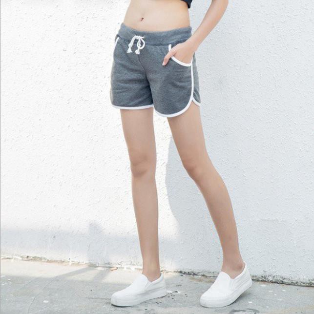 Quần short nữ thể thao sang chảnh, quần short thun Basic nhiều màu đi dạo hay đi chơi tiện lợi ་ ྇